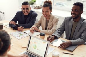 People at desk